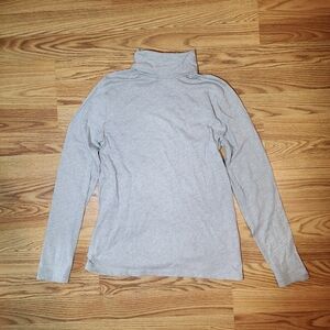 J. Crew Gray Turtleneck Sweater Classic Knit